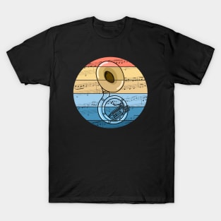 Sousaphone Music Notation Sousaphonist Brass Musician T-Shirt